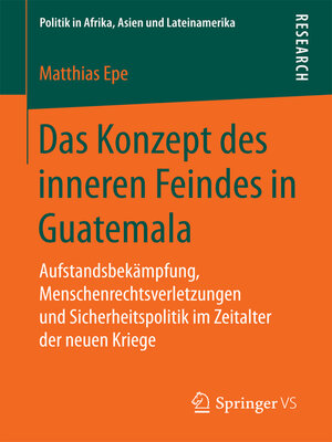 cover image of Das Konzept des inneren Feindes in Guatemala